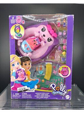 Polly Pocket Hedgehog Mom & Baby Compact Playset